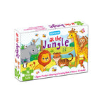 Dreamland Publications At the Jungle Jigsaw Puzzle for Kids – 96 Pcs | With Colouring & Activity Book and 3D Model - Distacart