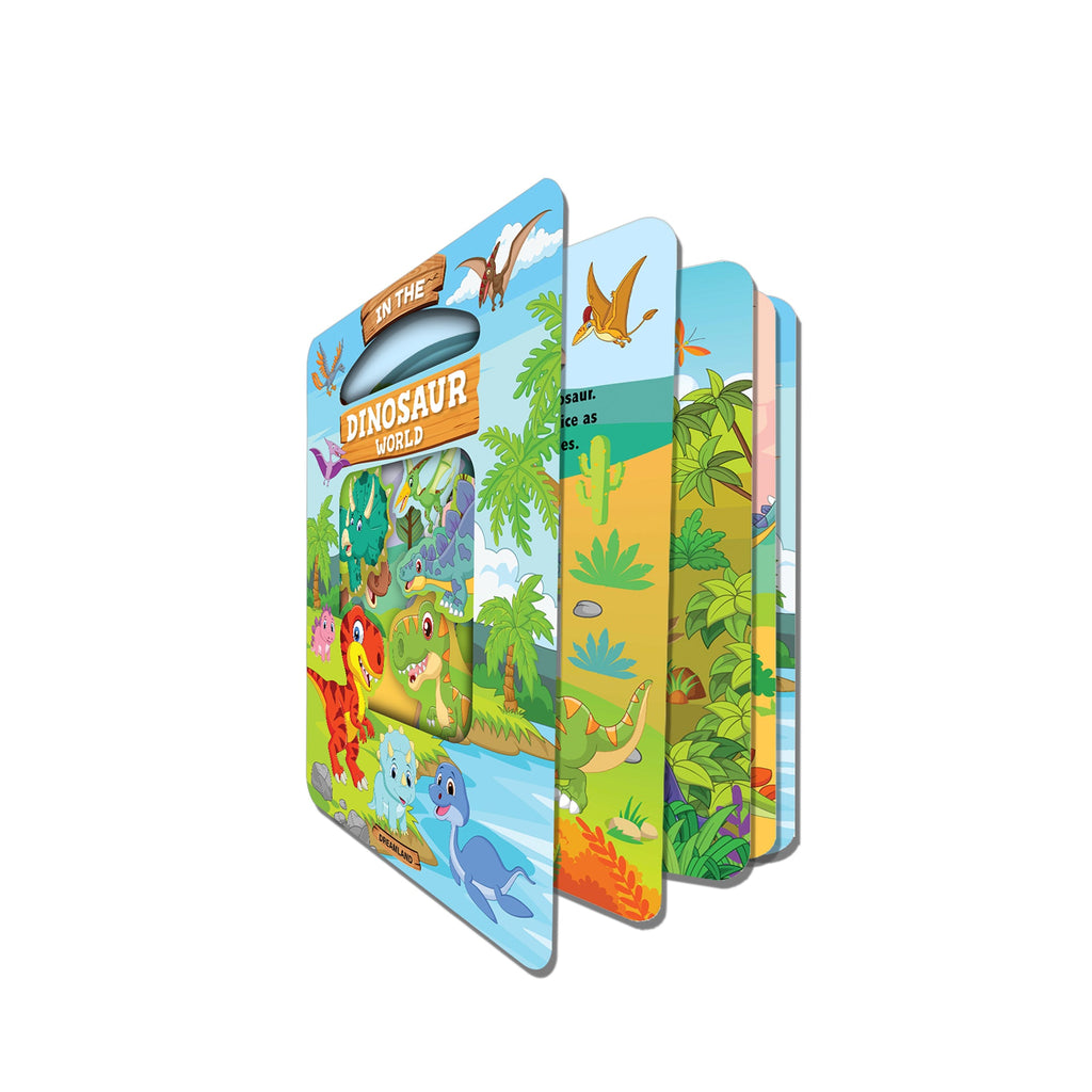 Dreamland Publications Die Cut Window Board Book - In the Dinosaurs World for Kids - Distacart