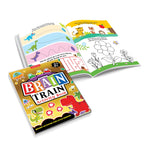 Dreamland Publications Brain Train Activity Book for Kids Age 3+ - With Colouring Pages, Mazes, Puzzles and Word searches Activities - Distacart
