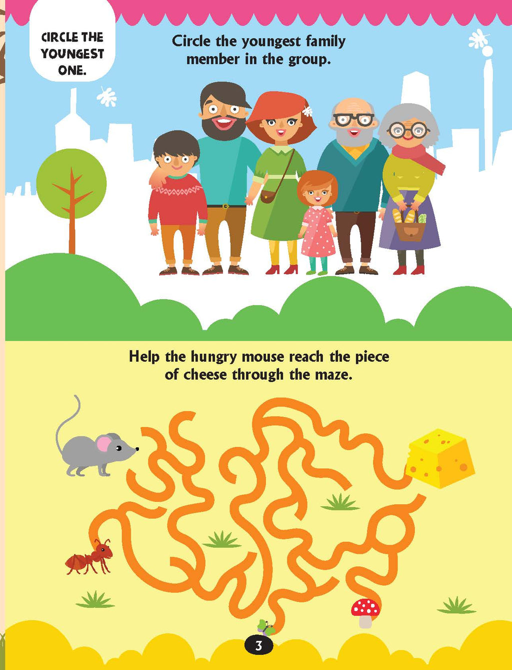 Dreamland Publications Brain Train Activity Book for Kids Age 4+ - With Colouring Pages, Mazes, Puzzles and Word searches Activities - Distacart