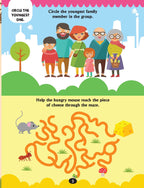Dreamland Publications Brain Train Activity Book for Kids Age 4+ - With Colouring Pages, Mazes, Puzzles and Word searches Activities - Distacart