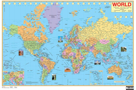 World Map : Charts - Om Books
