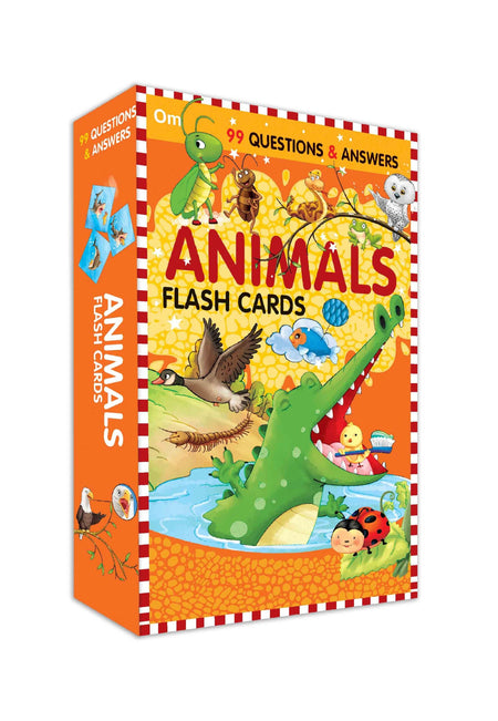 99 Question & Answers Animals Flash Cards - Om Books