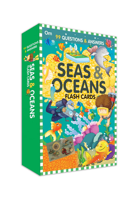 99 Question & Answers Seas and Ocean Flash Cards - Om Books