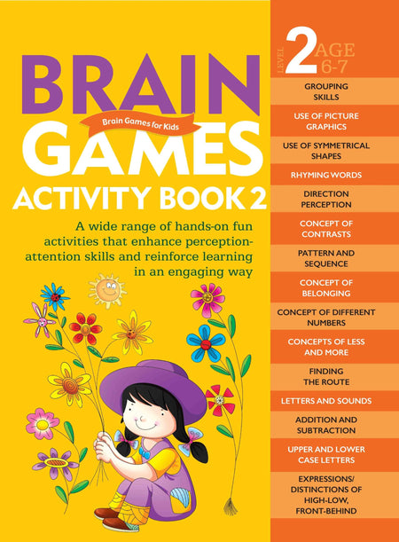 Brain Games for Kids : Brain Games Activity Book Level 2 : Book-2 - Om Books