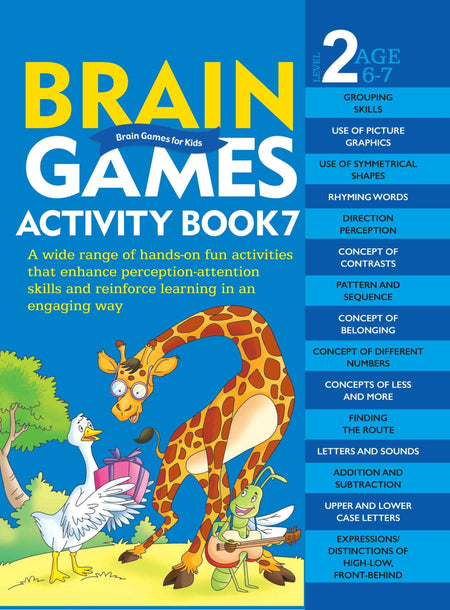 Brain Games for Kids : Brain Games Activity Book Level 2 : Book-7 - Om Books
