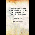 The Psalter Of The Great Bible Of 1539 - Gyan Books - Distacart
