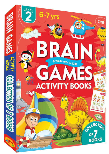 Brain Games Activity Books Level - 2 Box set - Om Books