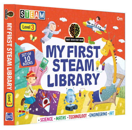 My First STEAM Library Level-3 Box - Om Books