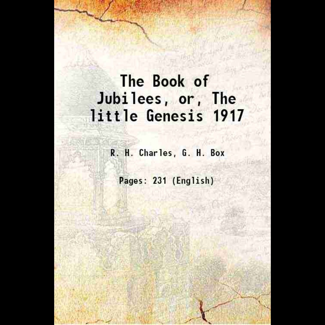 The Book of Jubilees: or The little Genesis - Gyan Books - Distacart