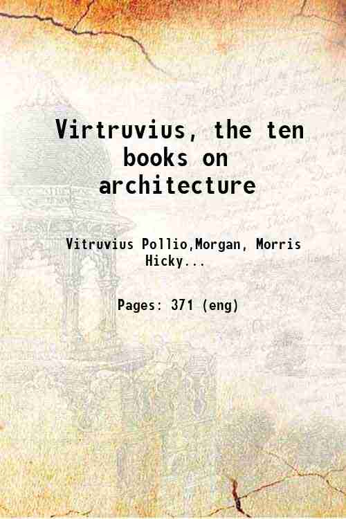 Virtruvius: the ten books on architecture - Gyan Books - Distacart