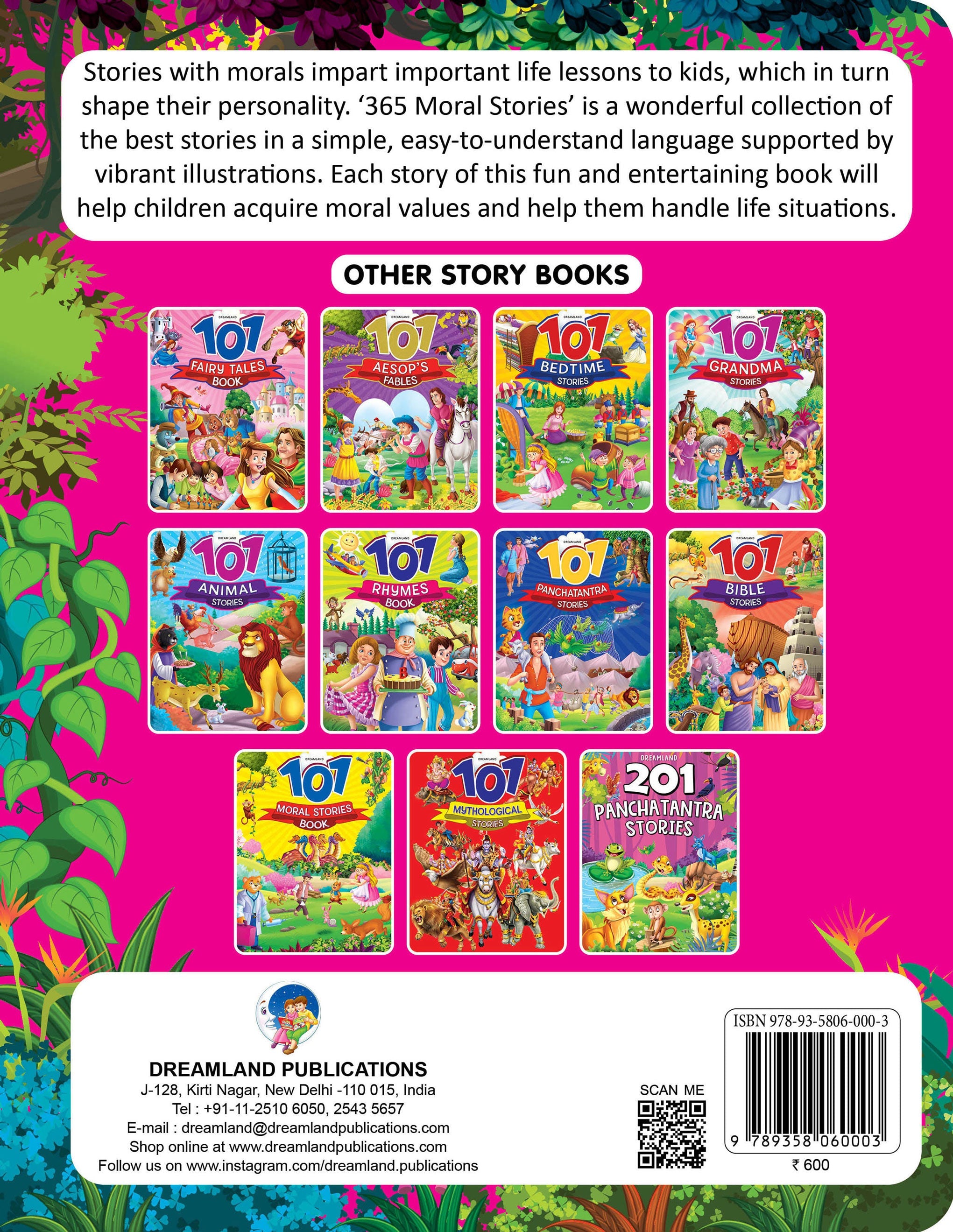 Dreamland Publications 365 Moral Stories : Children Story Book/Traditional Stories Book - Distacart
