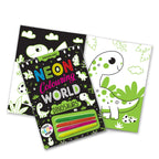 Dreamland Publications Dinosaurs Neon Colouring World Book for Kids Age 4 - 7 years with Neon Pens - Distacart