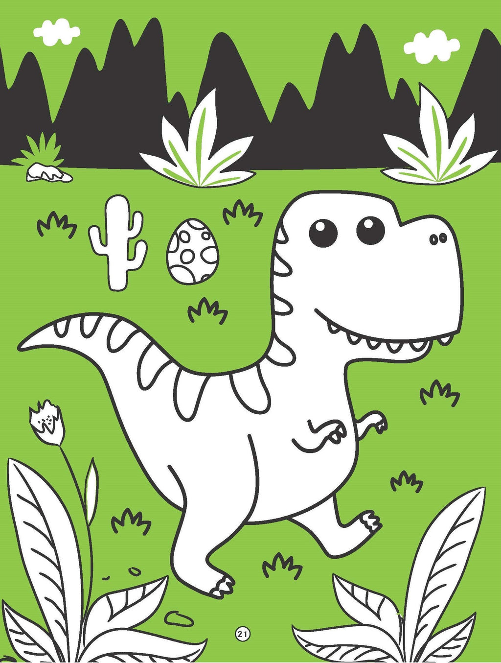 Dreamland Publications Dinosaurs Neon Colouring World Book for Kids Age 4 - 7 years with Neon Pens - Distacart