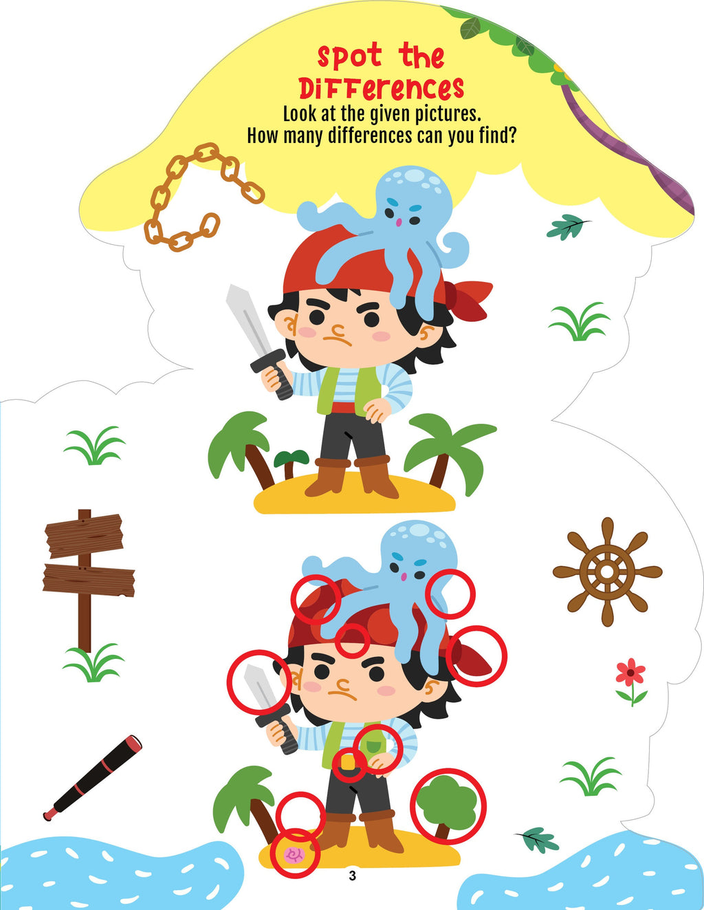 Dreamland Publications Step into the Pirates World - Activity and Colouring Fun Book for Age 4+ - Distacart