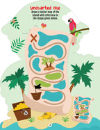 Dreamland Publications Step into the Pirates World - Activity and Colouring Fun Book for Age 4+ - Distacart