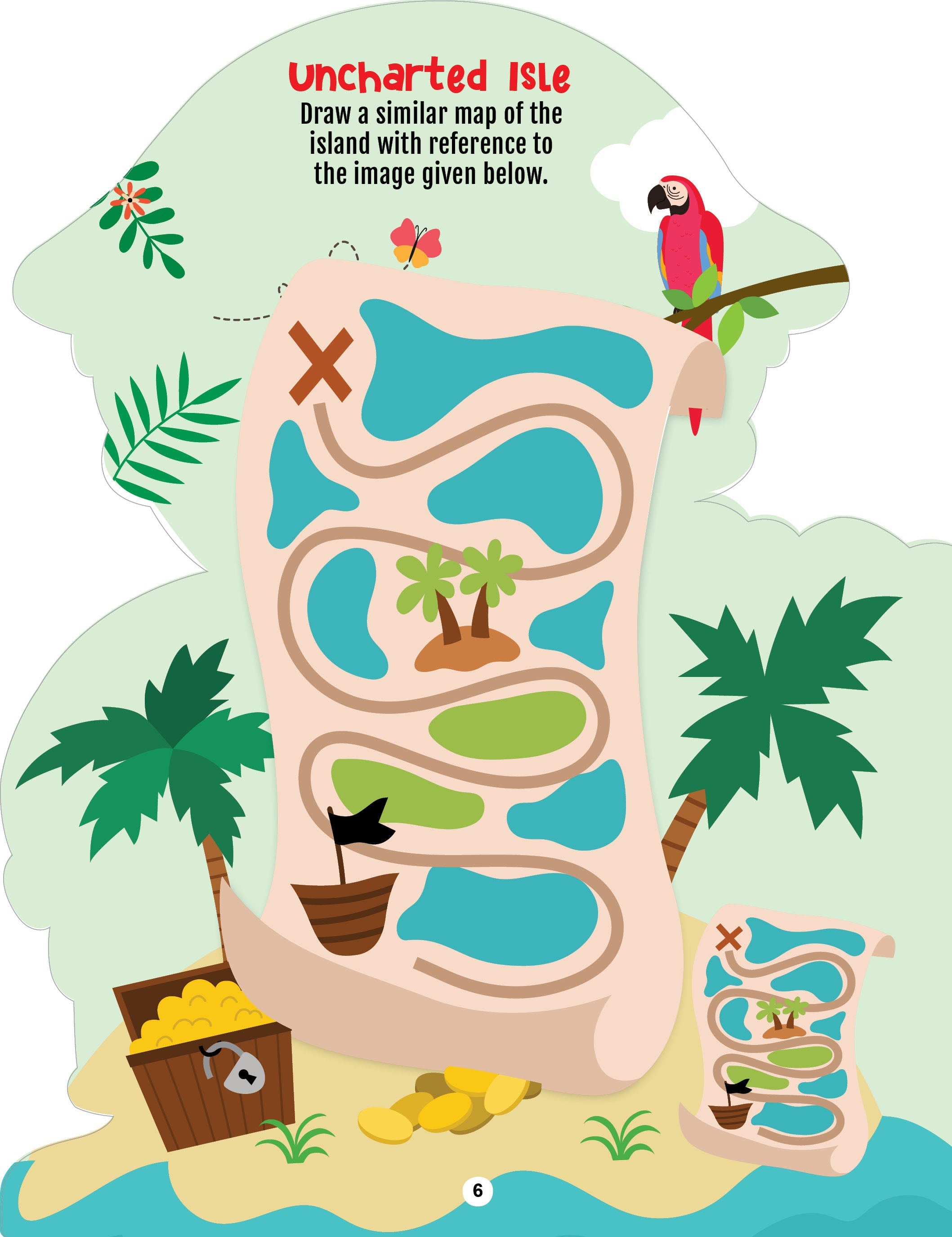 Dreamland Publications Step into the Pirates World - Activity and Colouring Fun Book for Age 4+ - Distacart