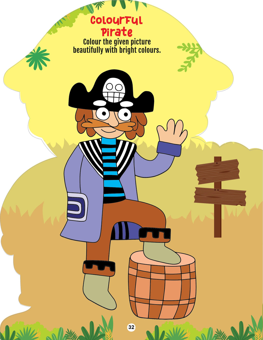 Dreamland Publications Step into the Pirates World - Activity and Colouring Fun Book for Age 4+ - Distacart