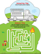 Dreamland Publications Step into the Helpers Wonderland - Activity and Colouring Fun Book for Age 4+ - Distacart