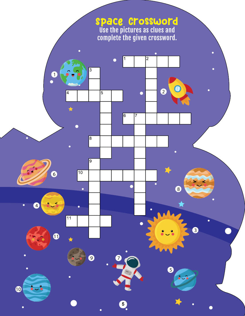 Dreamland Publications Step into the Space World - Activity and Colouring Fun Book for Age 4+ - Distacart