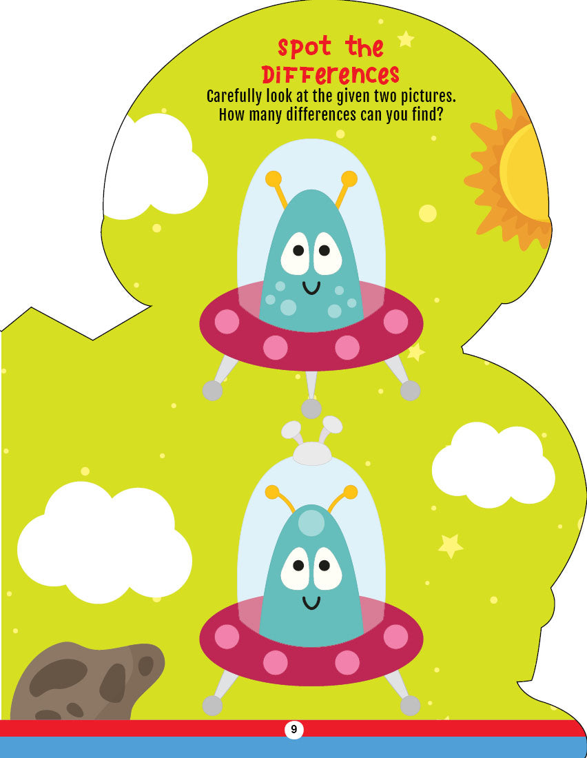 Dreamland Publications Step into the Space World - Activity and Colouring Fun Book for Age 4+ - Distacart