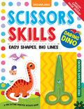 Dreamland Publications Daring Dino Scissors Skills Activity Book for Kids Age 4 - 7 years | With Child- Safe Scissors, Games and Mask - Distacart