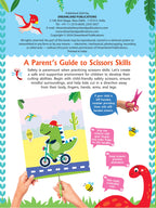Dreamland Publications Daring Dino Scissors Skills Activity Book for Kids Age 4 - 7 years | With Child- Safe Scissors, Games and Mask - Distacart