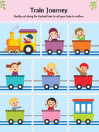 Dreamland Publications Ultimate Vehicles Scissors Skills Activity Book for Kids Age 4 - 7 years | With Child- Safe Scissors, Games and Mask - Distacart
