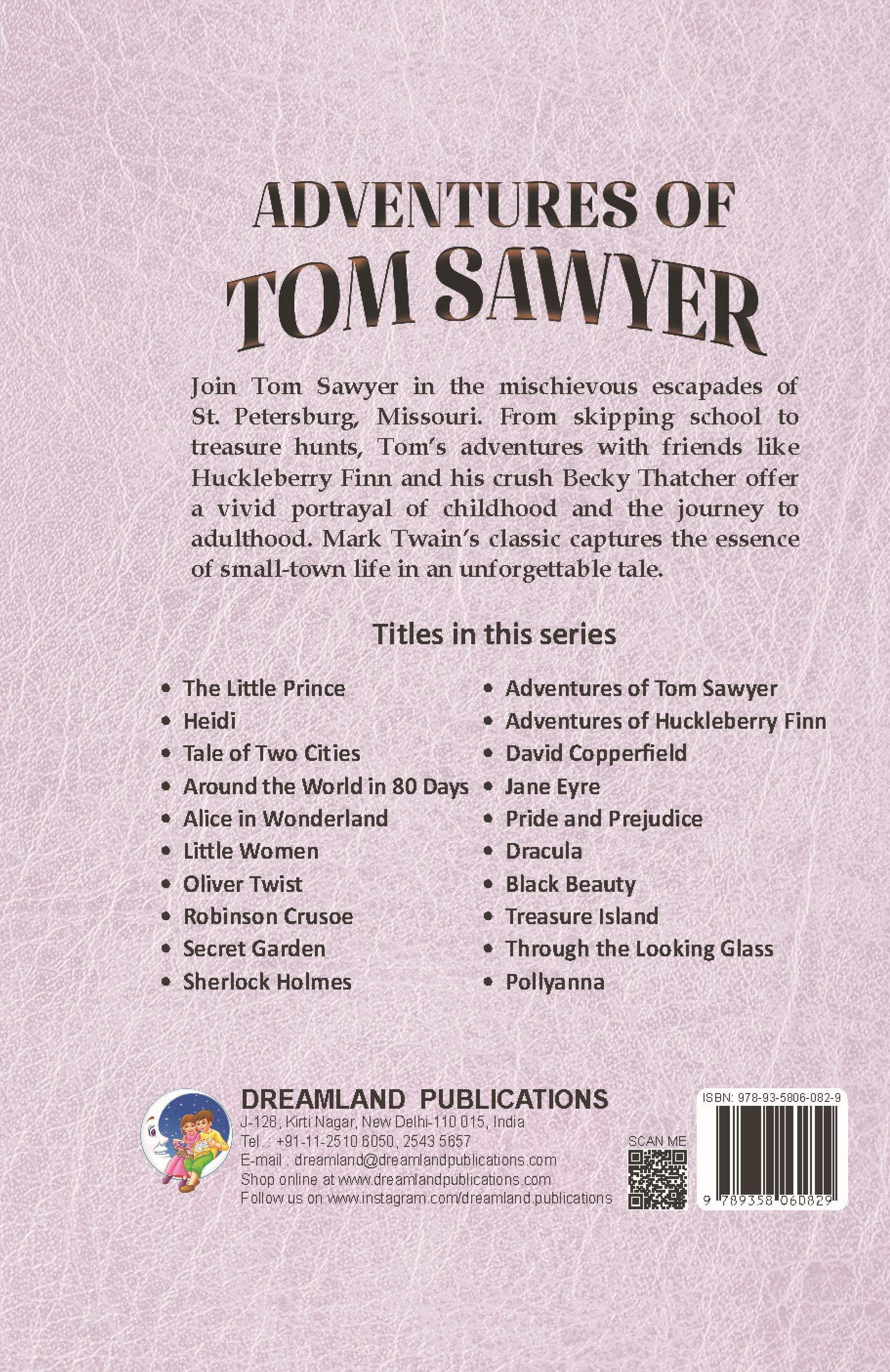 Dreamland Publications Adventures of Tom Sawyer - Illustrated Abridged Classics for Children with Practice Questions - Distacart