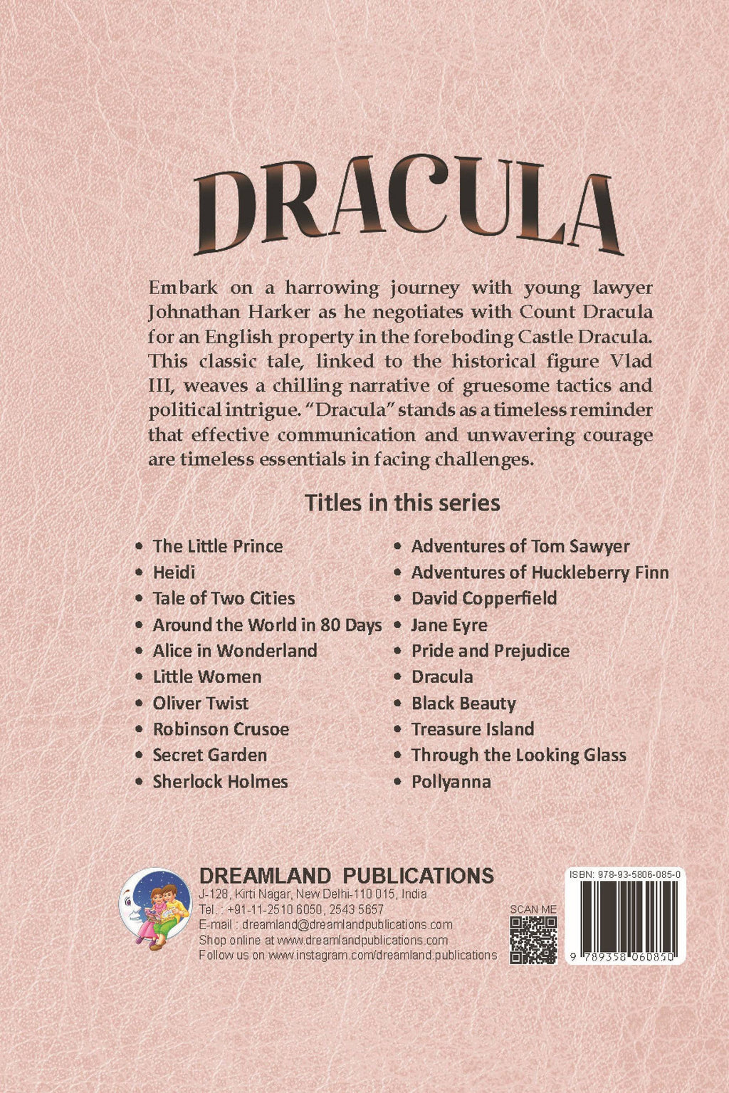 Dreamland Publications Dracula - Illustrated Abridged Classics for Children with Practice Questions - Distacart