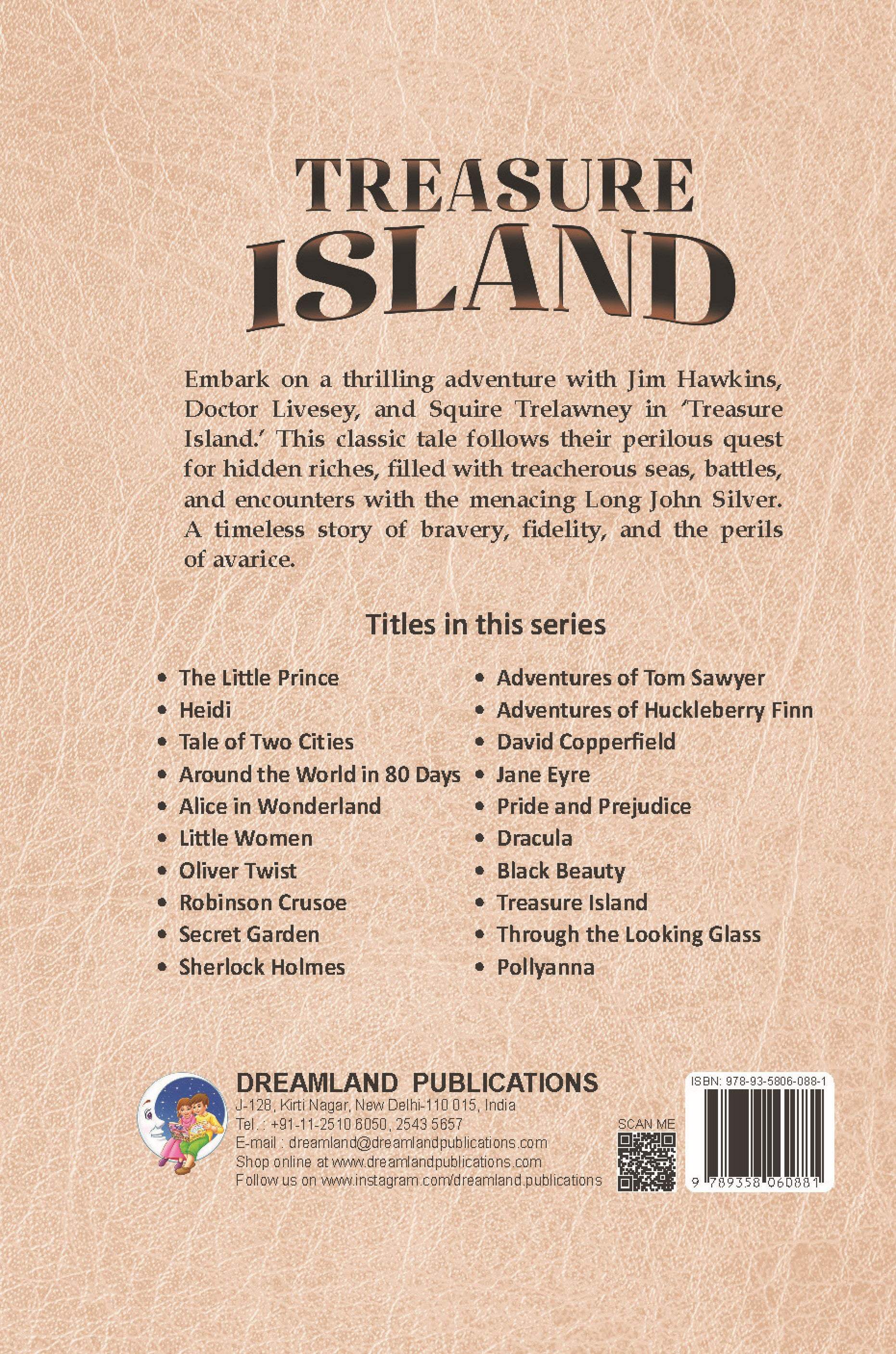 Dreamland Publications Treasure Island - Illustrated Abridged Classics for Children with Practice Questions - Distacart