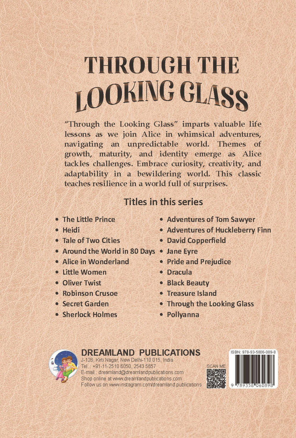 Dreamland Publications Through the Looking Glass - Illustrated Abridged Classics for Children with Practice Questions - Distacart