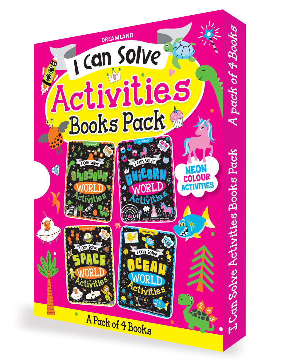 Dreamland Publications I Can Solve Activities Books Pack- A Set of 4 Books - Distacart