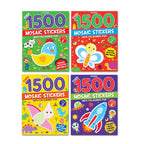 Dreamland Publications 1500 Mosaic Stickers with Colouring Fun Books Pack - A Set of 4 Books - Distacart