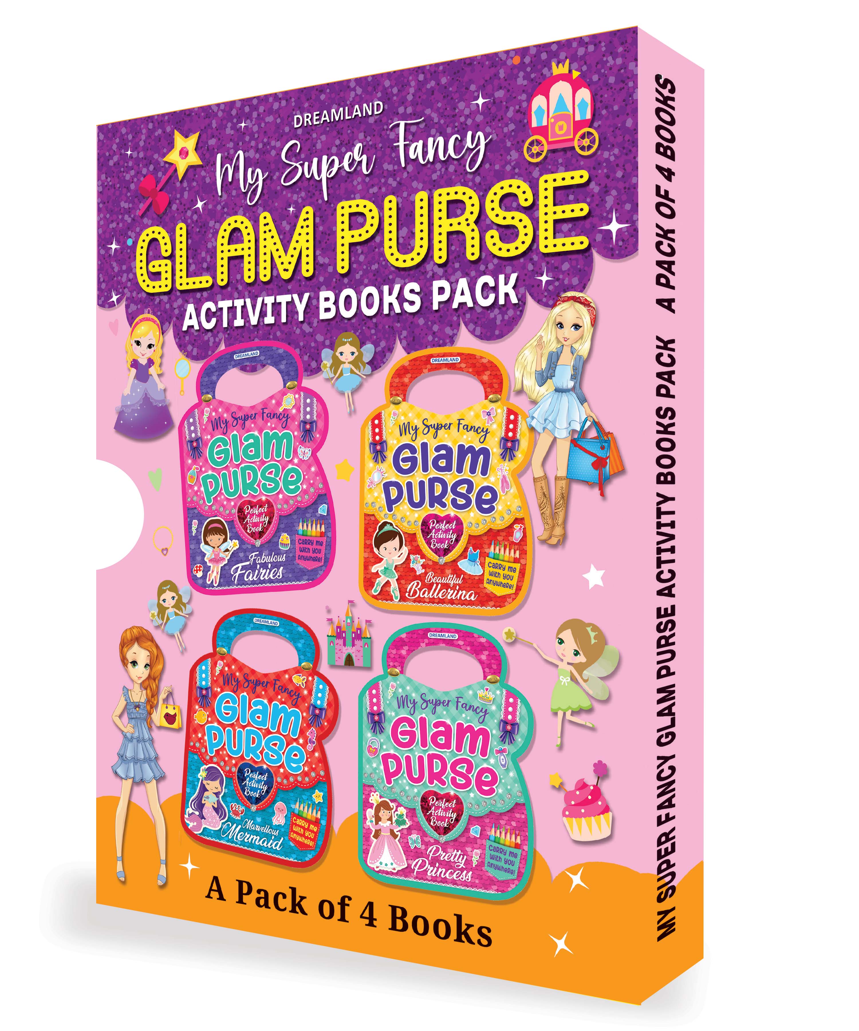 Dreamland Publications My Super Fancy Glam Purse Books Pack- A Set of 4 Books - Distacart