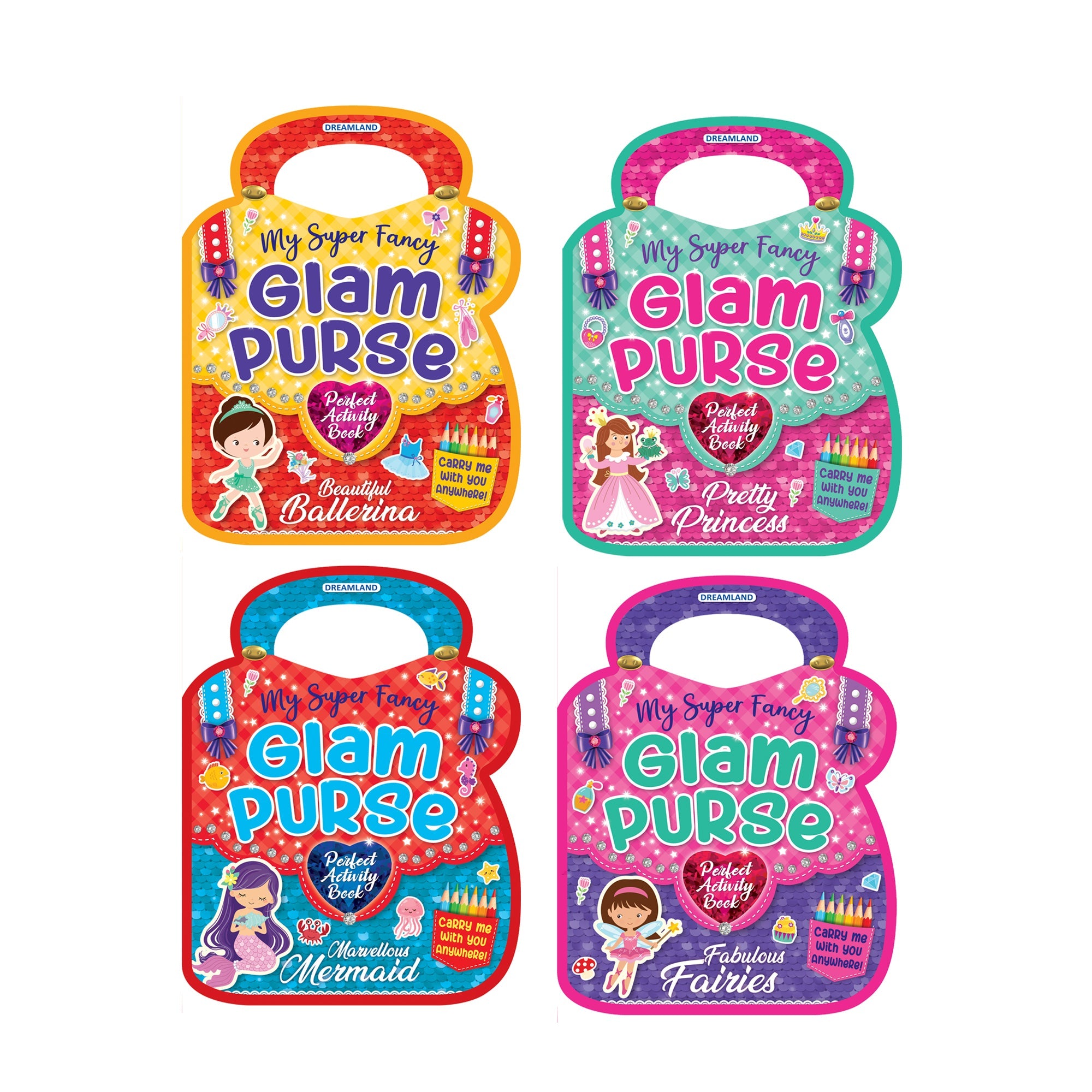 Dreamland Publications My Super Fancy Glam Purse Books Pack- A Set of 4 Books - Distacart
