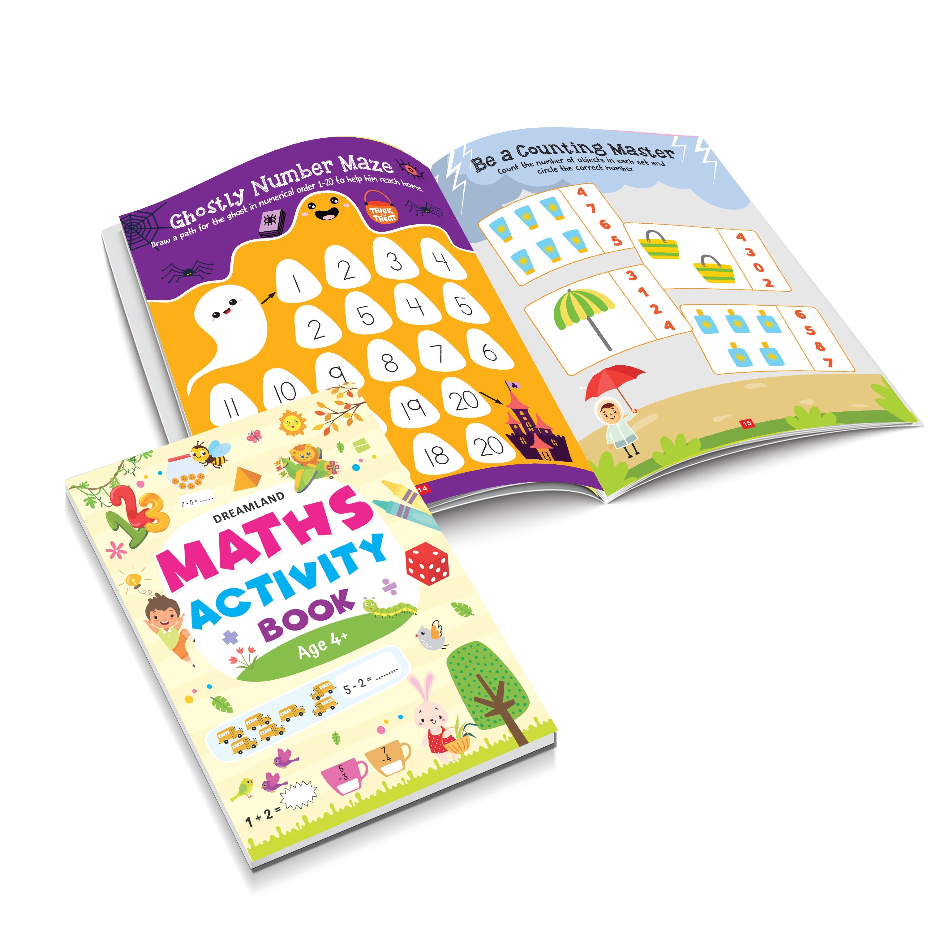 Dreamland Publications Maths Activity Books Pack- A Set of 3 Books - Distacart