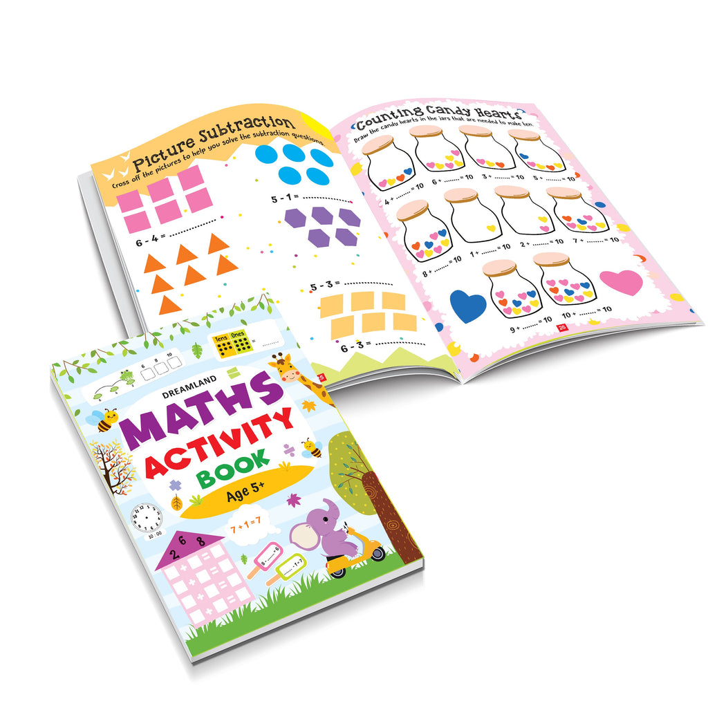 Dreamland Publications Maths Activity Books Pack- A Set of 3 Books - Distacart