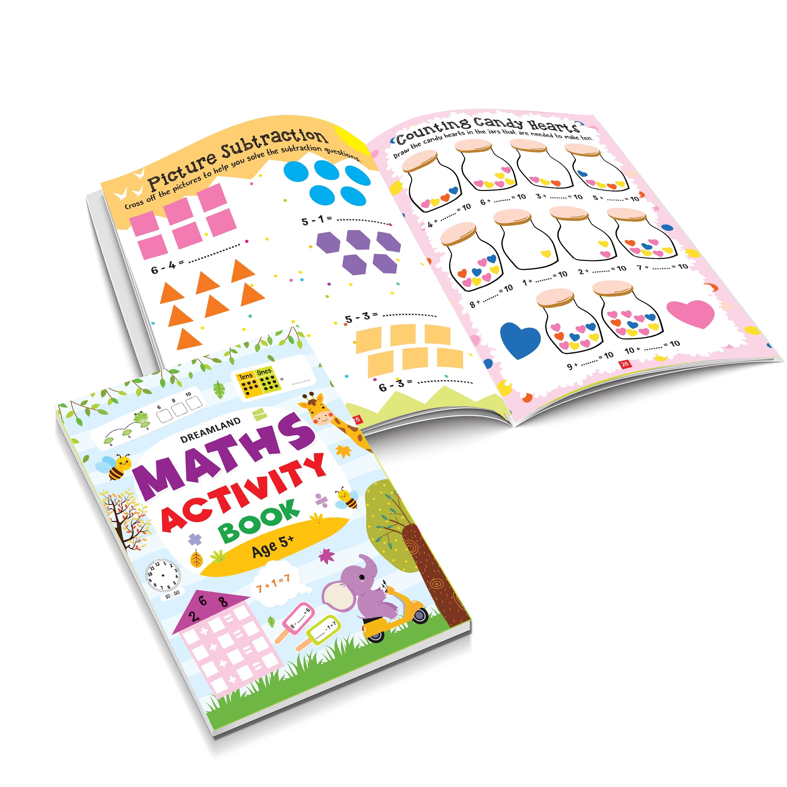 Dreamland Publications Maths Activity Books Pack- A Set of 3 Books - Distacart
