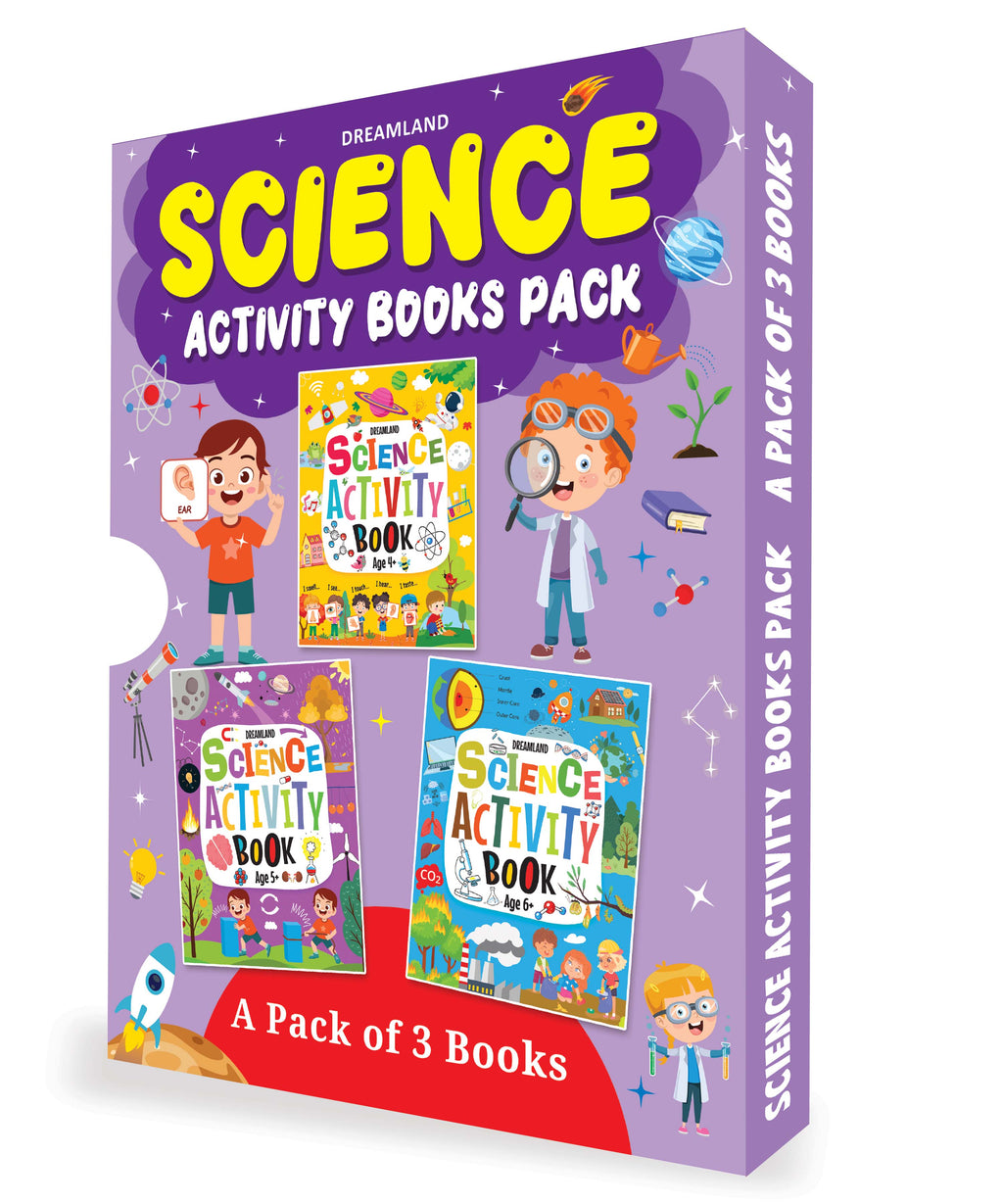 Dreamland Publications Science Activity Books Pack- A Set of 3 Books - Distacart