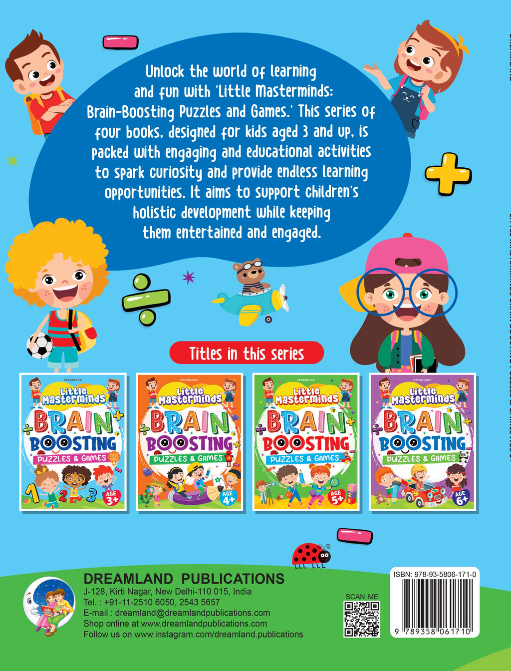 Dreamland Publications Little Masterminds: Brain Boosting Puzzles & Games Activity Book for Kids Age 3 and Up - Distacart