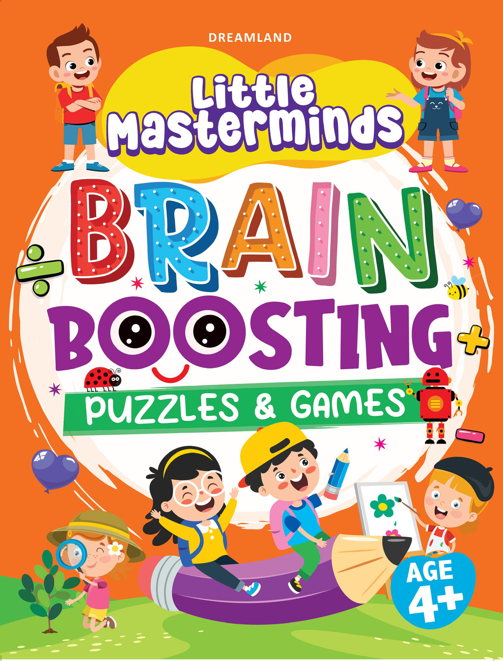 Dreamland Publications Little Masterminds: Brain Boosting Puzzles & Games Activity Book for Kids Age 4 and Up - Distacart