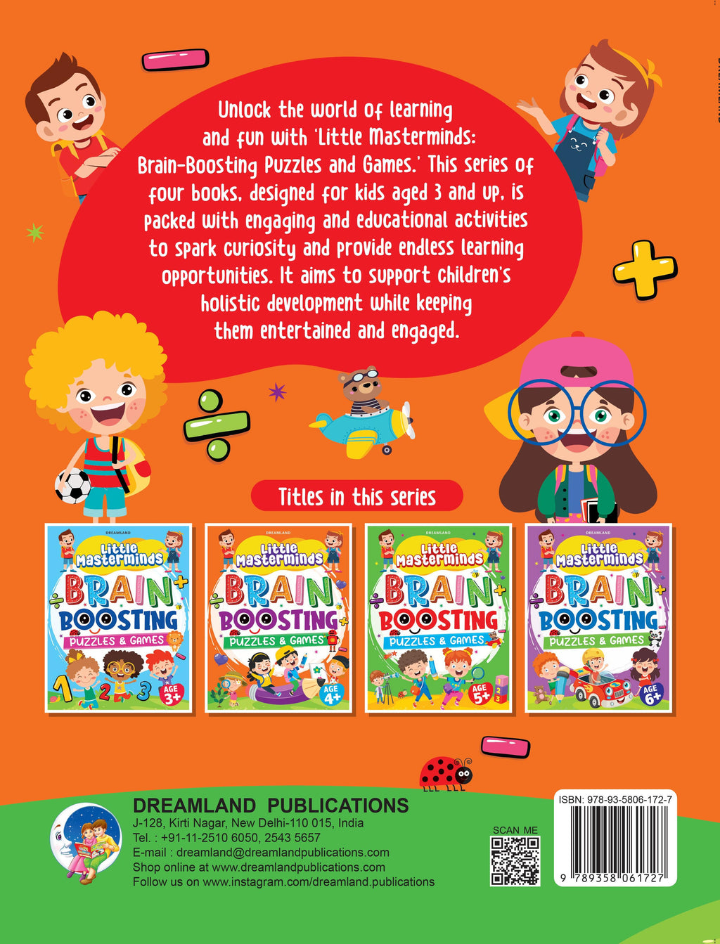 Dreamland Publications Little Masterminds: Brain Boosting Puzzles & Games Activity Book for Kids Age 4 and Up - Distacart