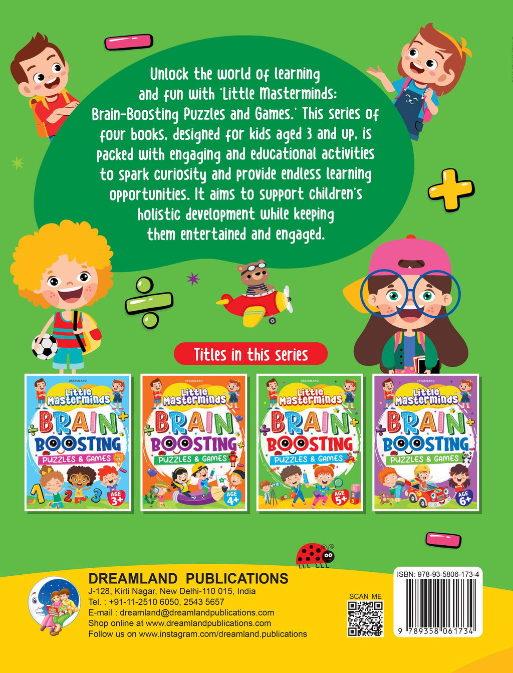 Dreamland Publications Little Masterminds: Brain Boosting Puzzles & Games Activity Book for Kids Age 5 and Up - Distacart
