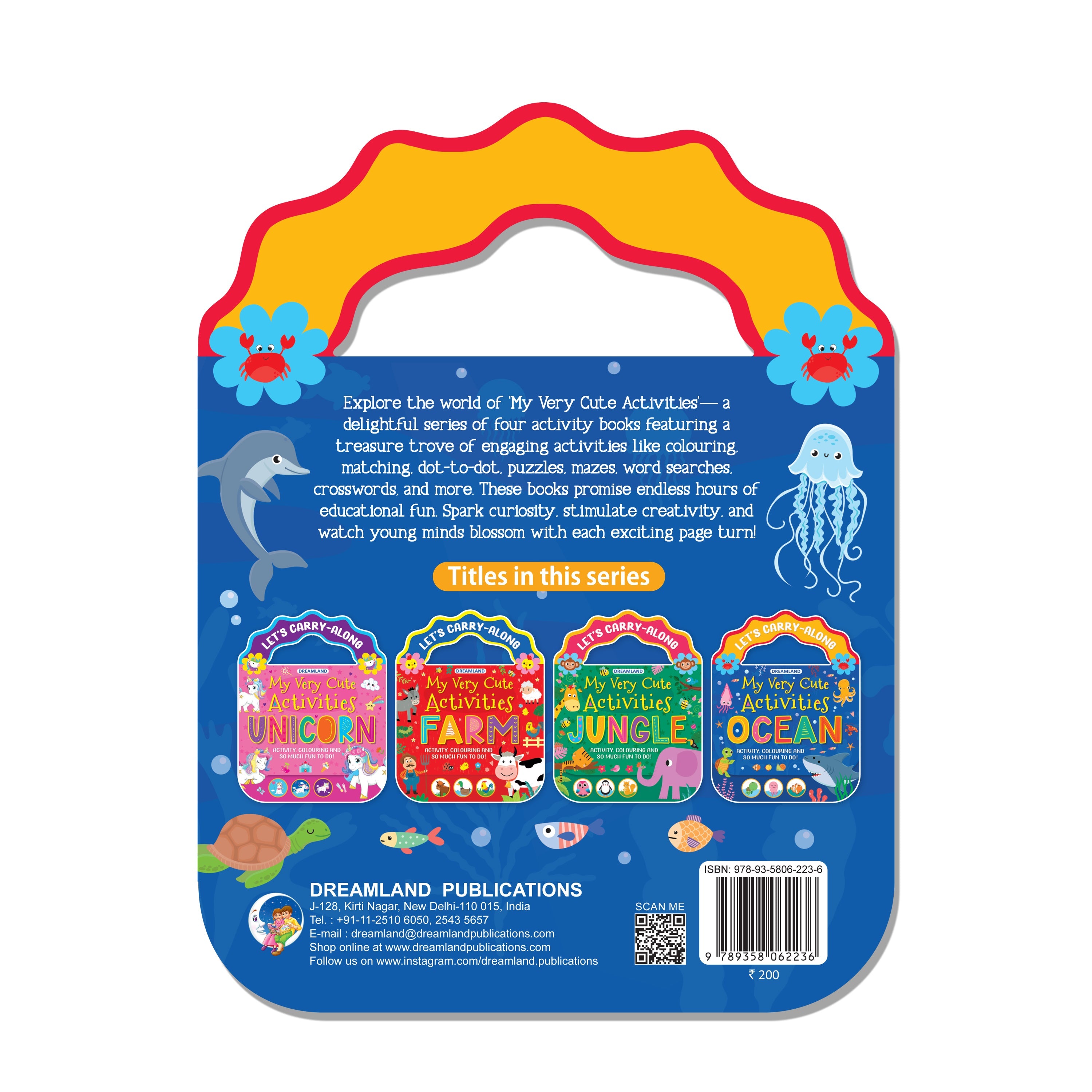 Dreamland Publications Ocean- Let's Carry-Along Activity, Colouring Book for Kids Age 3 -8 years (My Very Cute Activities Series) - Distacart