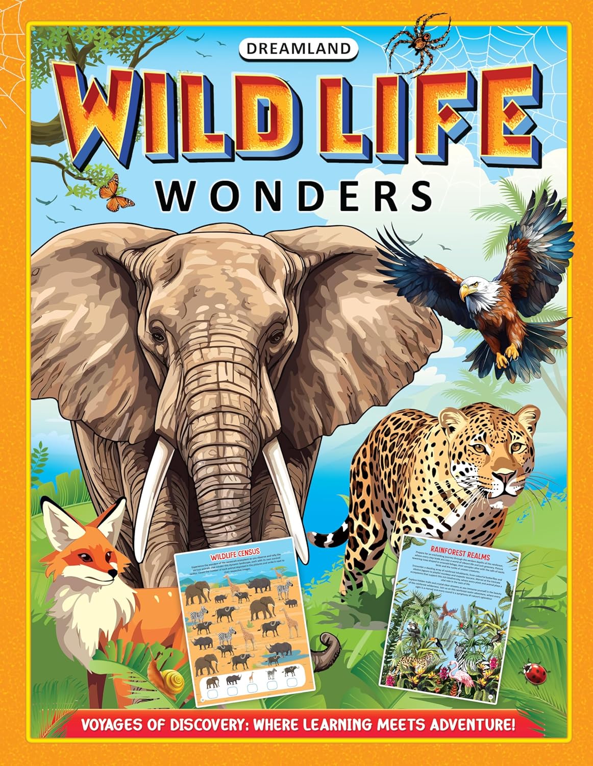 Dreamland Publications Wildlife Wonders Activity Book for Kids Age 5 -10 years - Distacart