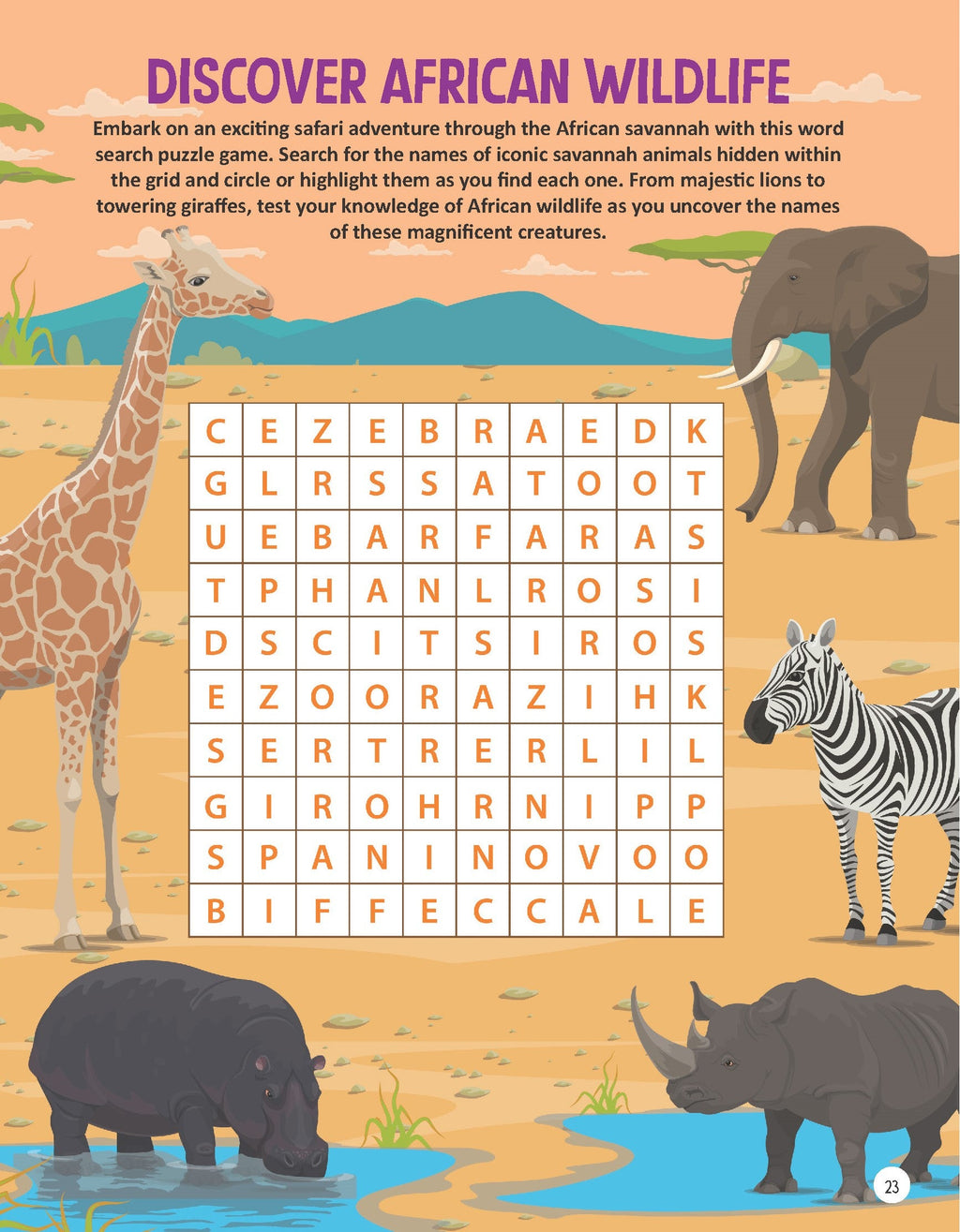 Dreamland Publications Wildlife Wonders Activity Book for Kids Age 5 -10 years - Distacart