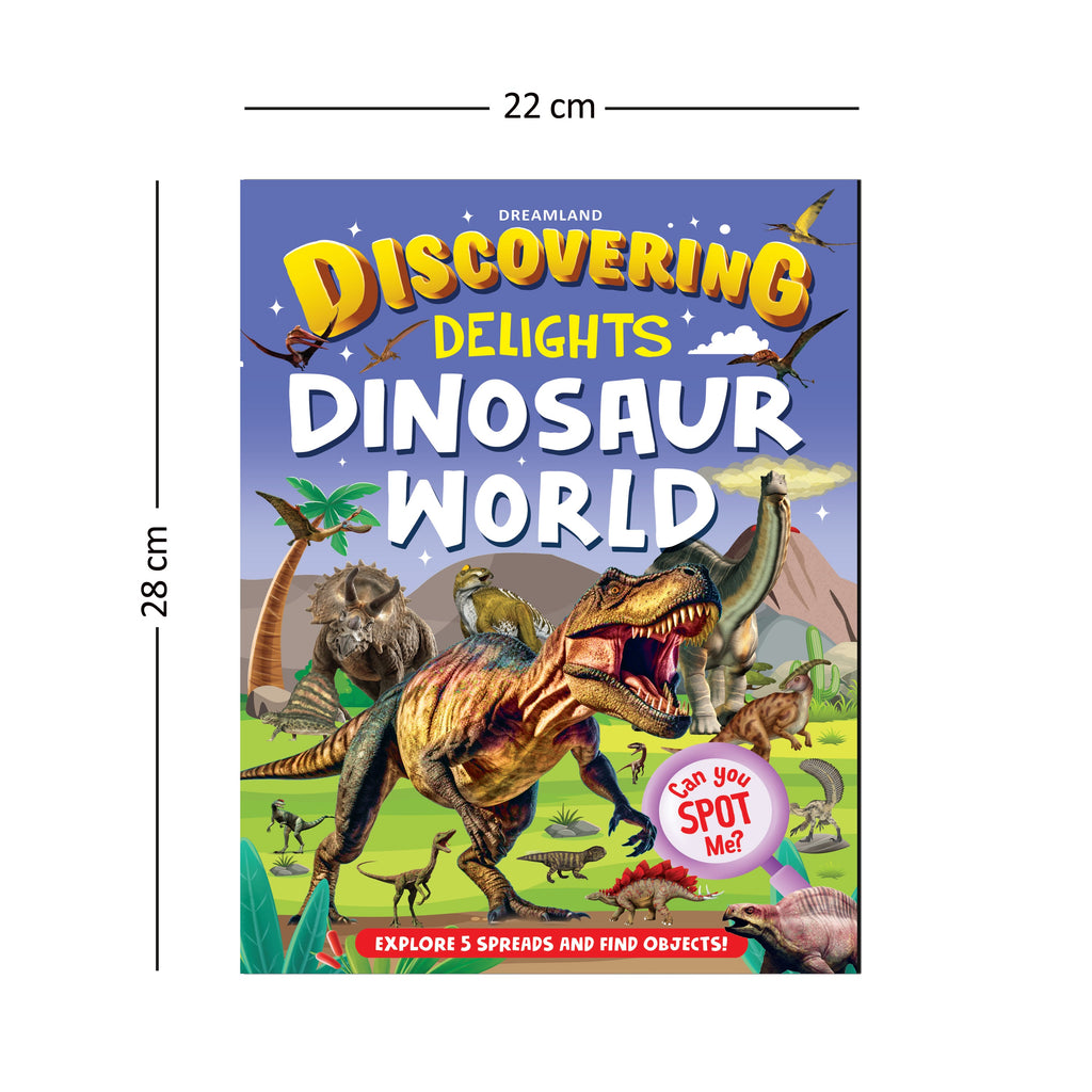 Dreamland Publications Dinosaur World Discovering Delights Flap Book for Kids Age 4 - 10 years - Distacart