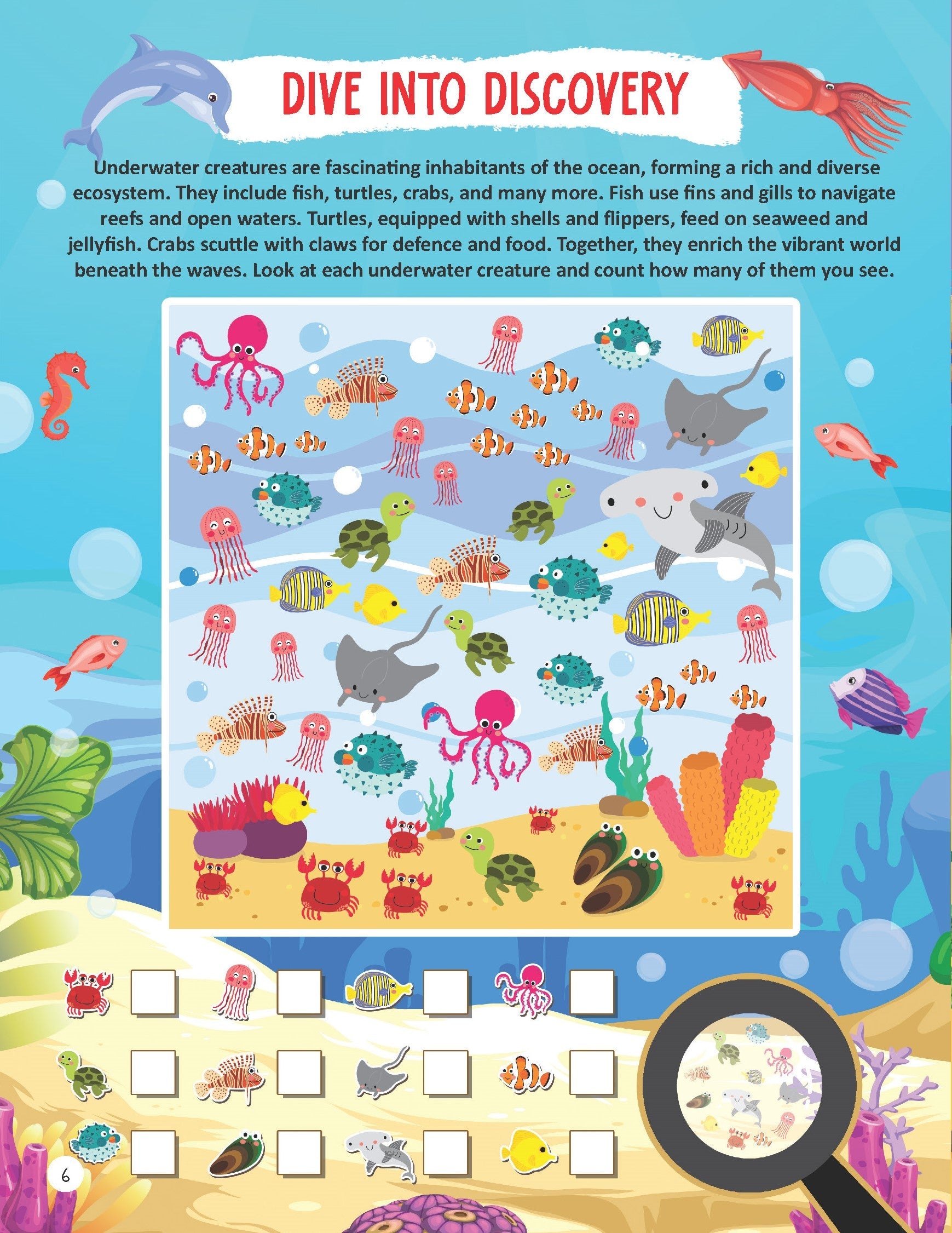 Dreamland Publications Underwater Expedition Activity Book for Kids Age 5 -10 years - Distacart