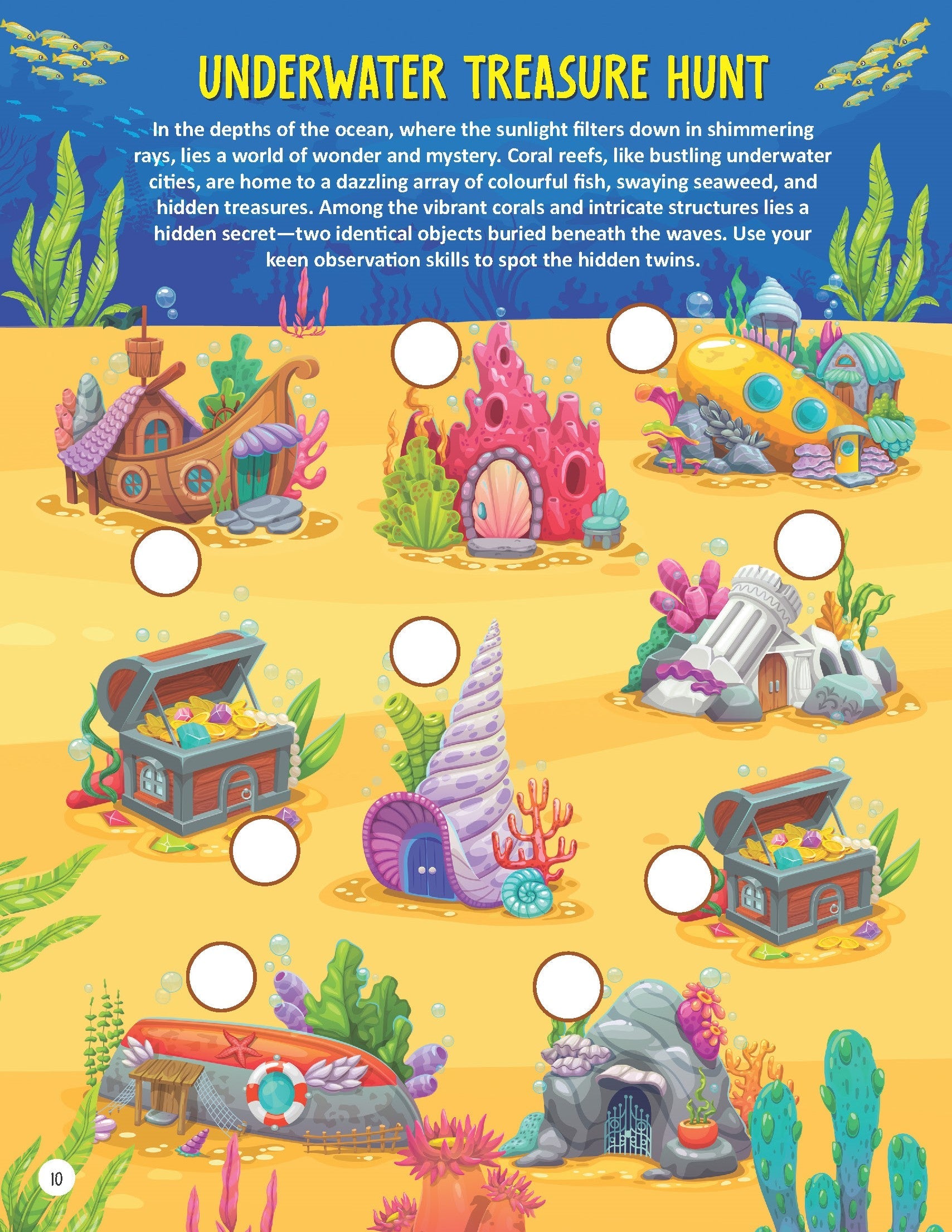 Dreamland Publications Underwater Expedition Activity Book for Kids Age 5 -10 years - Distacart